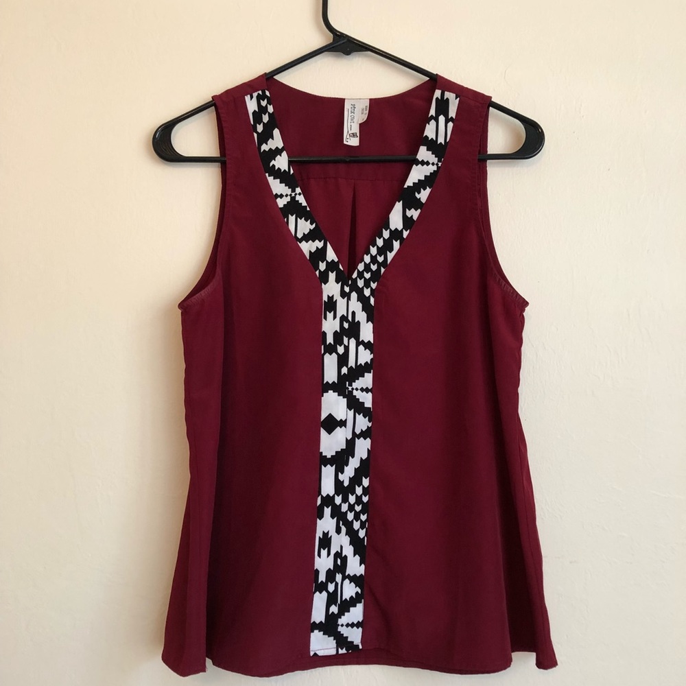 Nordstrom maroon blouse